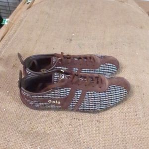 Gola Womens Shoes Size 9 Plaid Lace Up Casual Athletic Sneakers Walking